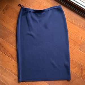 Eileen Fisher navy pencil skirt - M